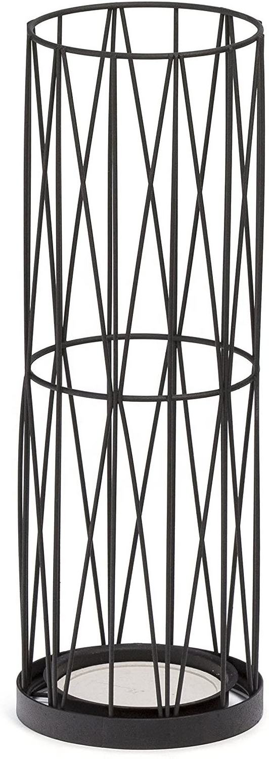 2024 New Black Rectangular Umbrella Stand for Canes Walking Sticks Entryway Office