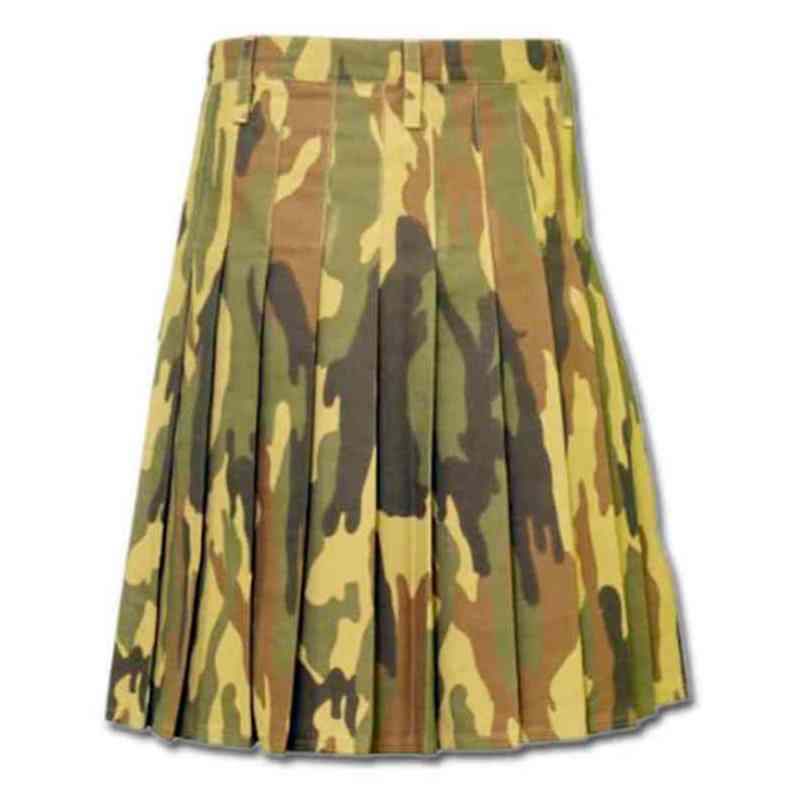 Cotton Kilt for Men's Premium Quality quick dry Scottish Utility camouflage Kilt Traditional Highland Men's Kilts customized