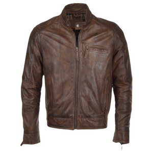 New Design Men's Leather Jacket For Men's 2022 Wholesale Fashion Men Genuine Leather Jacket with custom logo.