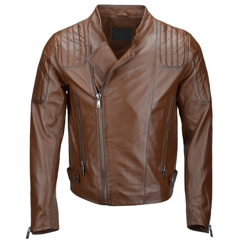 Wholesale Fashion Men Leather Jacket Fashion Men PU Leather Jacket High Quality Leather Jacket.