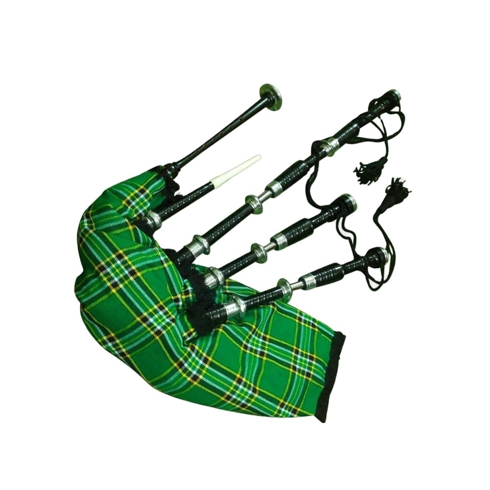 Wholesale Custom Made Scottish highland Band Pipe Band For sale Parade Musical Instruments For sale March Green Bagpipes