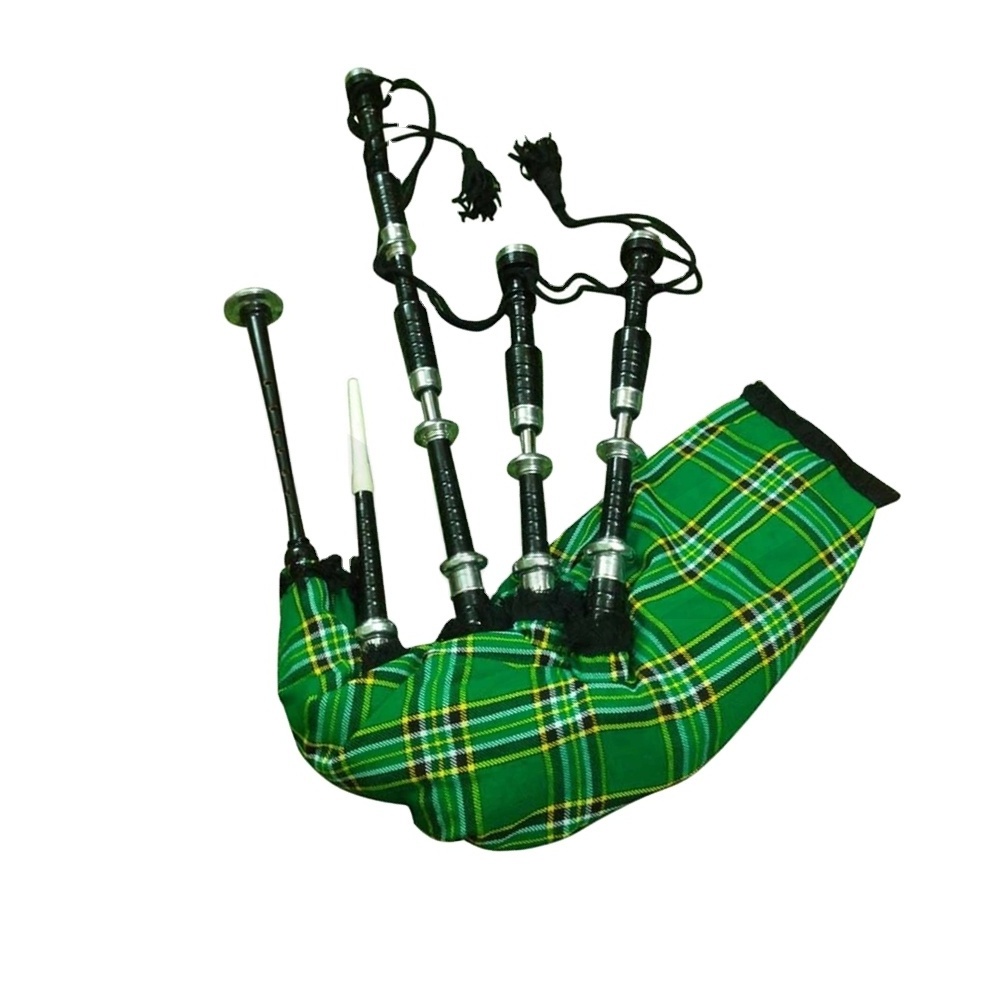 Wholesale Custom Made Scottish highland Band Pipe Band For sale Parade Musical Instruments For sale March Green Bagpipes