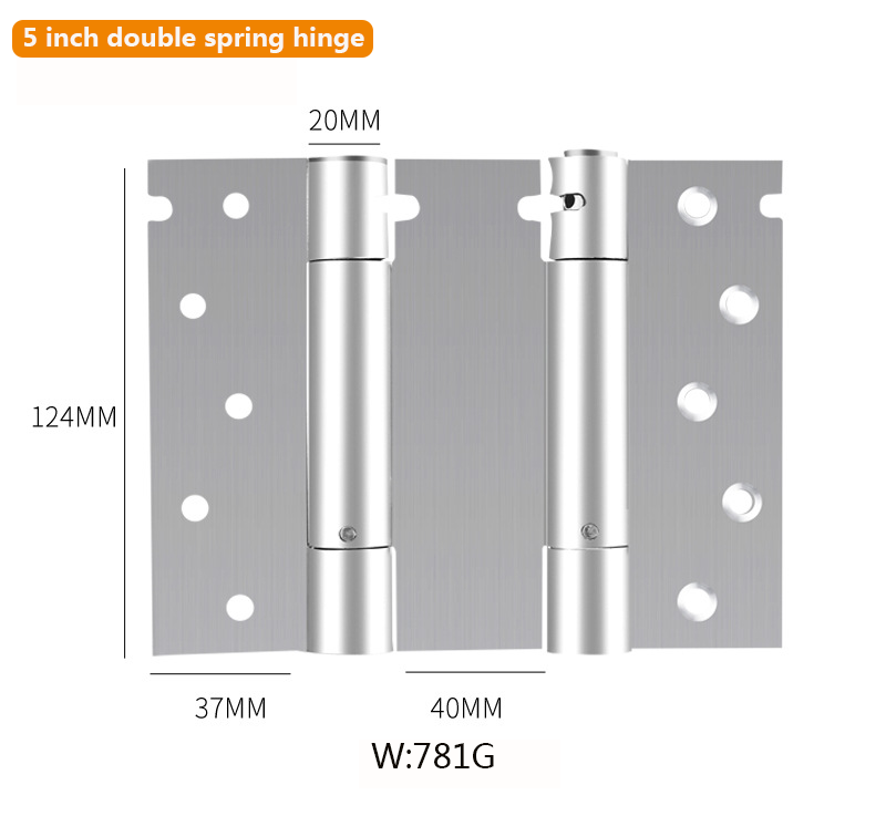 Furniture accessories stainless steel double action spring swing door hinge