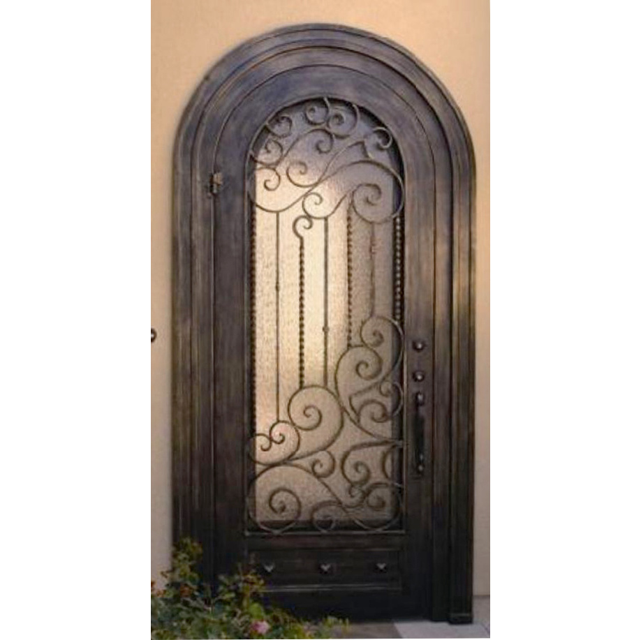 arched swing bullet proof aluminum glass entrance door