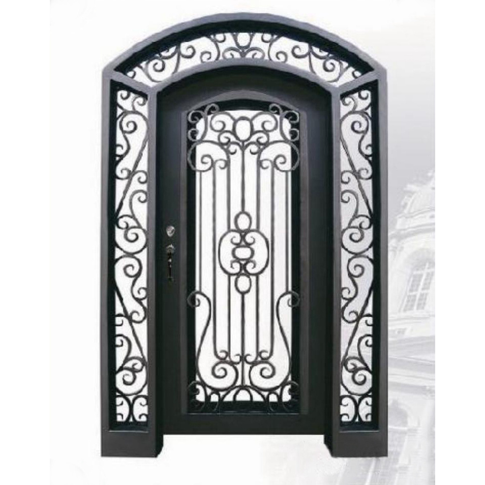 arched swing bullet proof aluminum glass entrance door