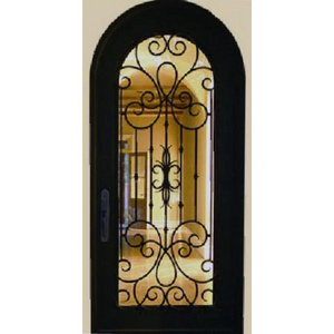 arched swing bullet proof aluminum glass entrance door