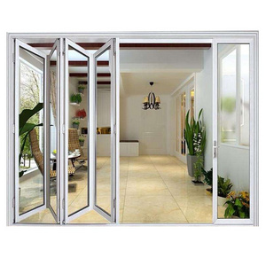 small 2 door aluminium bifold pvc folding  doors 33 inches