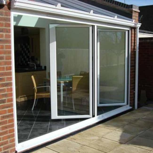 small 2 door aluminium bifold pvc folding  doors 33 inches