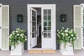 nigeria white swing aluminum single tempered glass french double open casement wood front entry interior doors