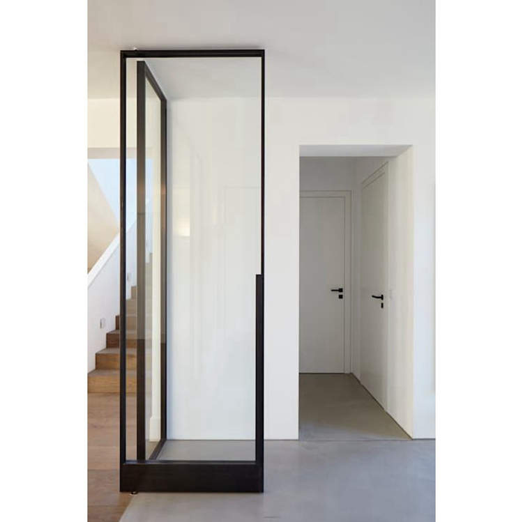 casement aluminum glass loft 5' french doors interior