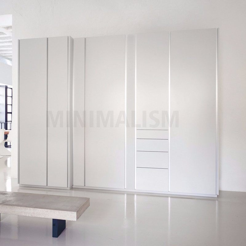 Multifunctional with sliding door portable pvc plastic minimalist wardrobe cabinet wood with wheels