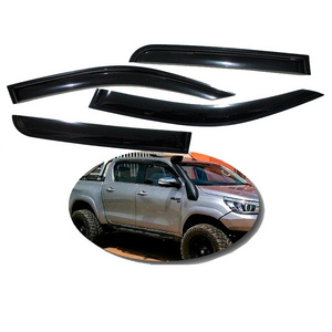 Door Visor Fit For Toyota Hilux Revo Rocco 2018 2019 Window Deflector Visor Vent Rain Wind Guard