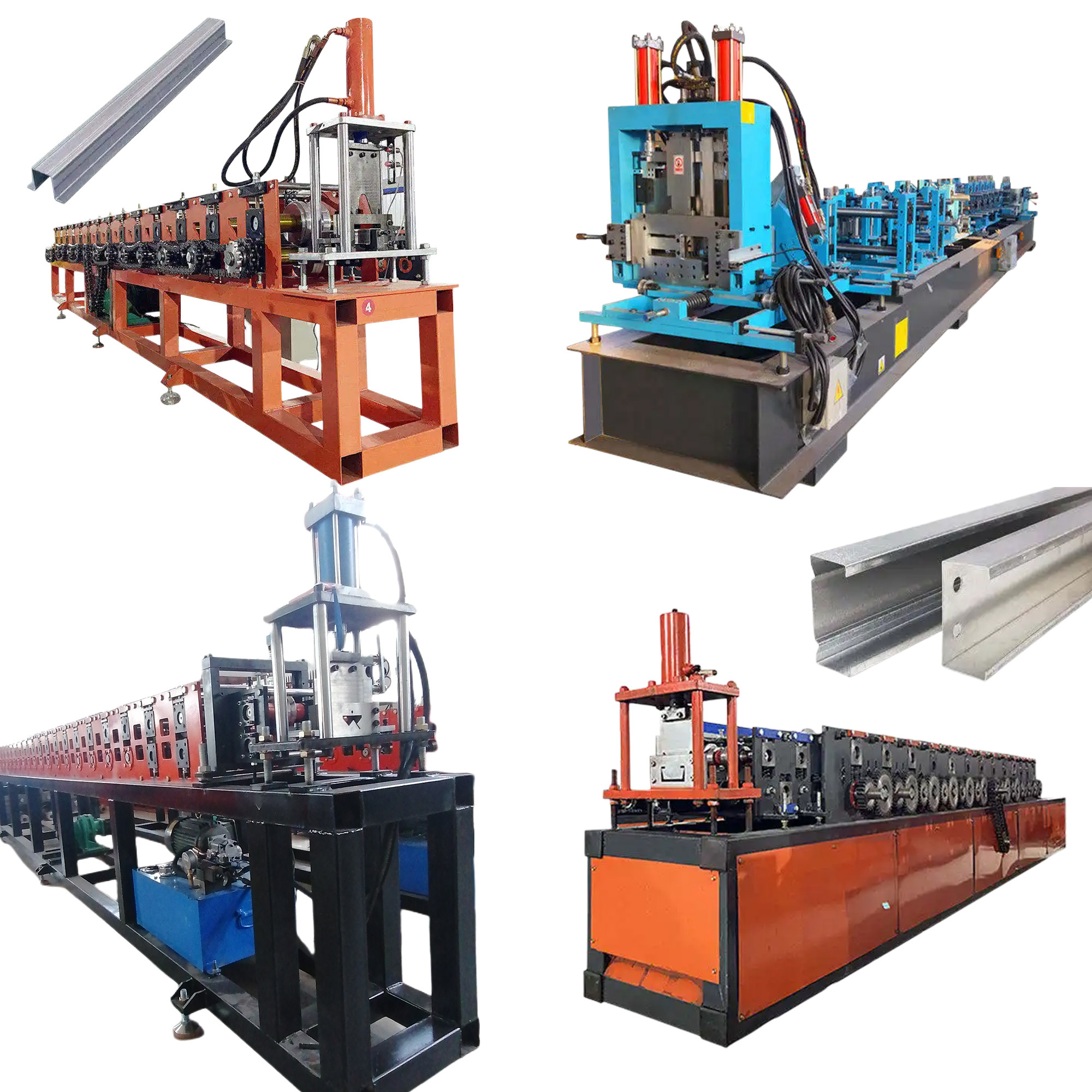 Steel c Channel Roll Forming Machine C Z U Shaped Profile Section light steel keel purlin roll forming machine