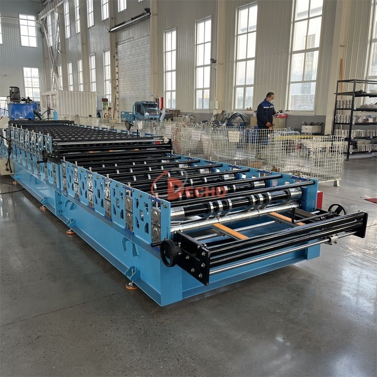 high speed manual step aluminum glazed metal zinc tile corrugated Roofing panel Sheet Making Machine Roll Forming Machines