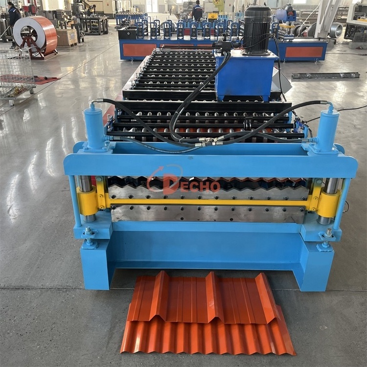 high speed manual step aluminum glazed metal zinc tile corrugated Roofing panel Sheet Making Machine Roll Forming Machines