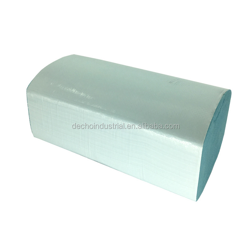 Multifold Paper Towels Embossing disposable Paper Tissue Hand Paper Towel blue