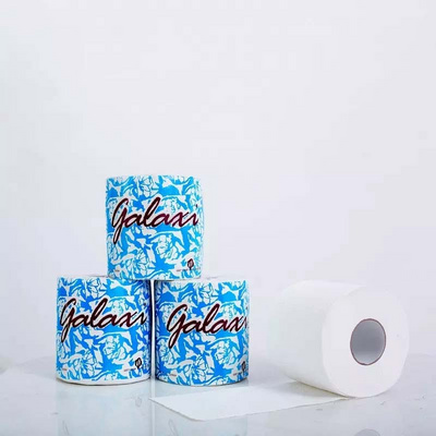 Free Sample ! Printed high quality 2 ply Bath Tissue Roll Toilet Paper Roll  pink toilet paper