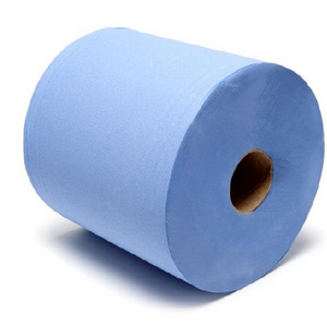 High Quality Colored Commercial Industrial Paper Towels Blue Rolls Recycled 2ply Blue Hand Paper Towels Rolls