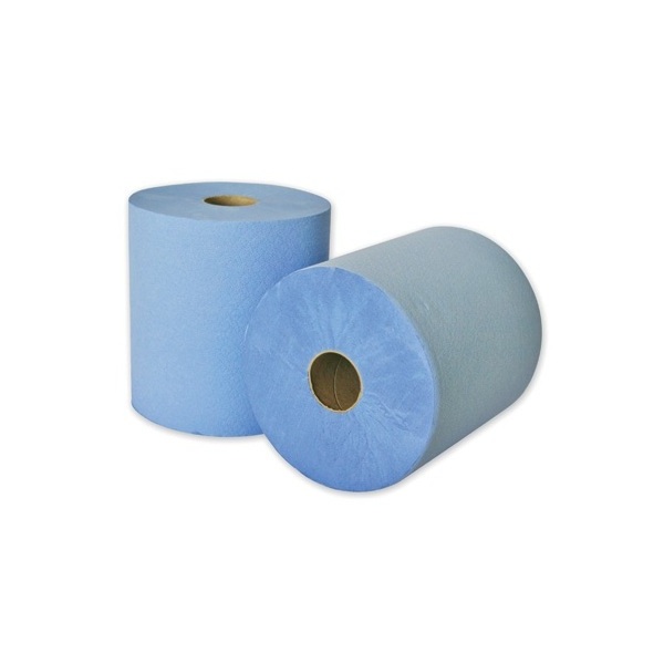 High Quality Colored Commercial Industrial Paper Towels Blue Rolls Recycled 2ply Blue Hand Paper Towels Rolls