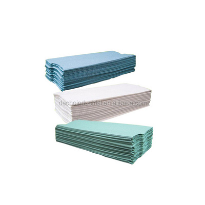 Multifold Paper Towels Embossing disposable Paper Tissue Hand Paper Towel blue