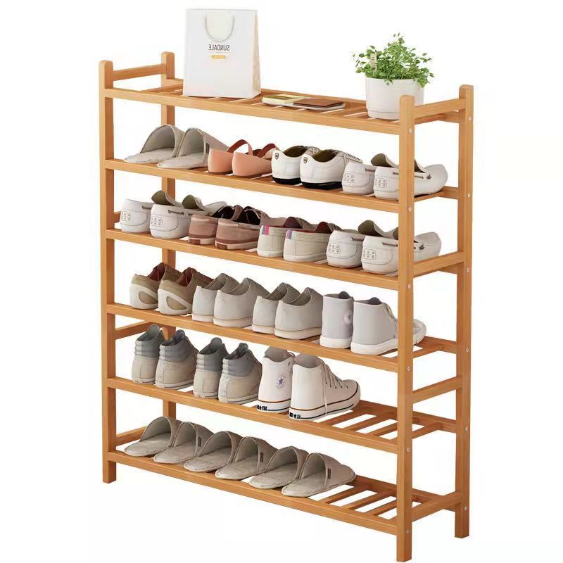 Natural Bamboo Storage Furniture Plant Shoe Rack Corner Rack Bathroom Shelf Shoe Storage Shelving Rack