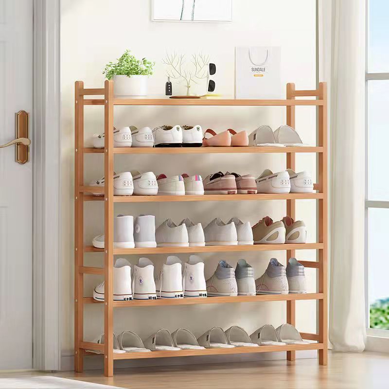 Natural Bamboo Storage Furniture Plant Shoe Rack Corner Rack Bathroom Shelf Shoe Storage Shelving Rack