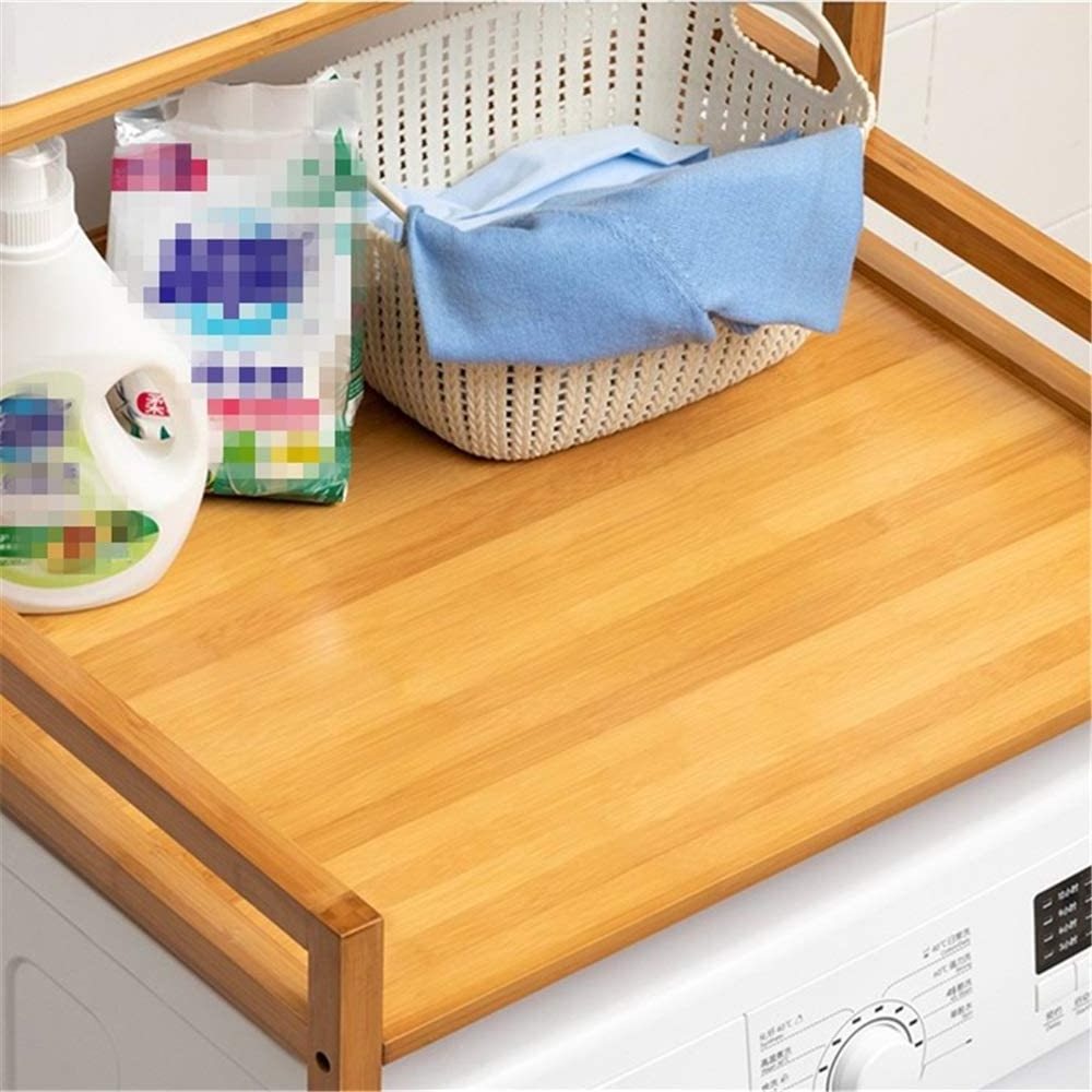 New Household Narrow Storage Unit Storage 3 Shelves Bathroom Shelf Freestanding Bamboo Toilet Shelf