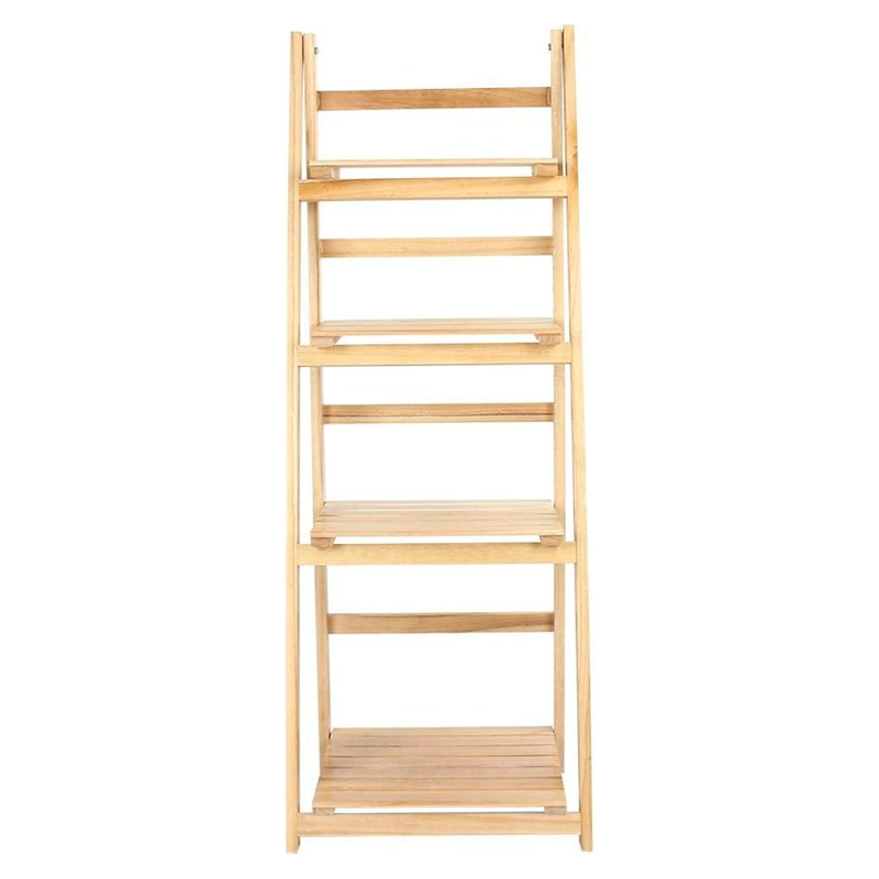 Berserk Bamboo Storage Unit Easy Install  3-Tier Indoor Flower Stand Foldable Flower Display Rack