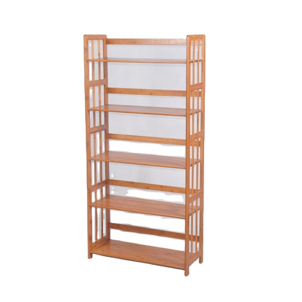 Eco-friendly 5 Tier Bamboo Floor Wooden Shoe Storage Rack For Sale