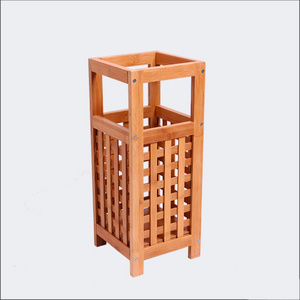 Decorative Wet Umbrella Holder Display Rack Bamboo Umbrella Stand Rack for Home Office 20*20*50cm All-season Detachable