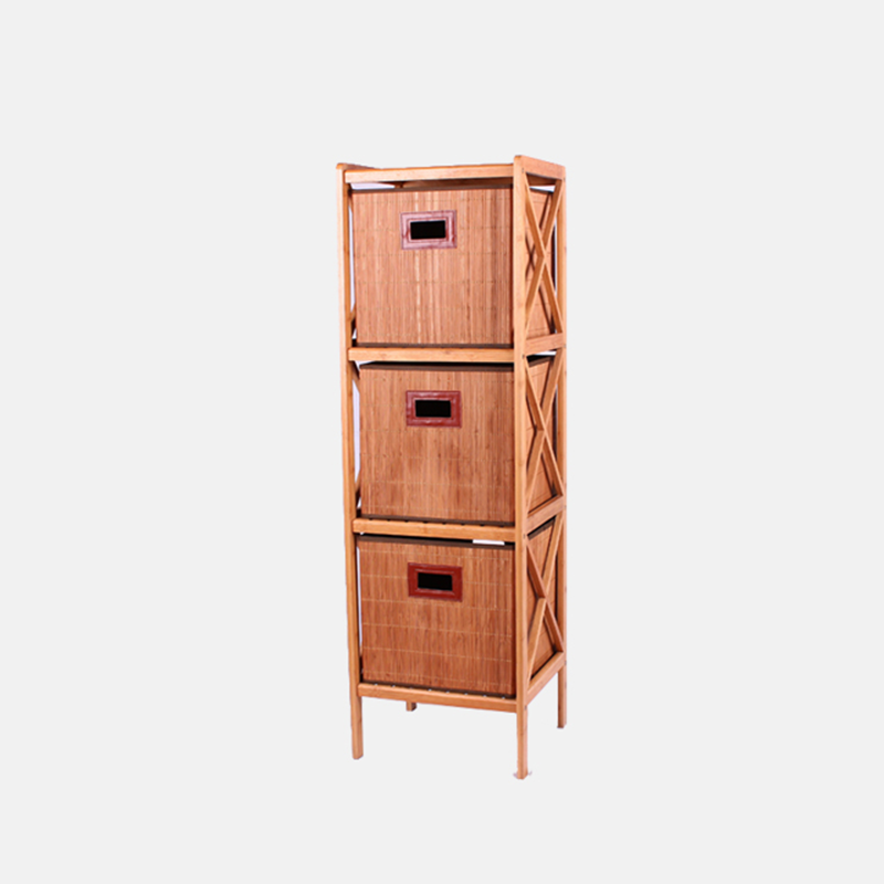 wholesale portable clothes bedroom home bamboo wooden storage cabinet 3 drawers design