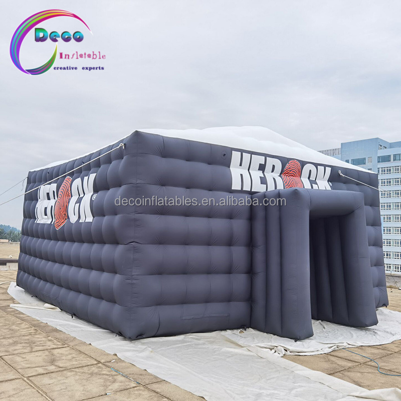 factory price LED inflatable nightclub tent inflatable cube tent blow up night-club tent