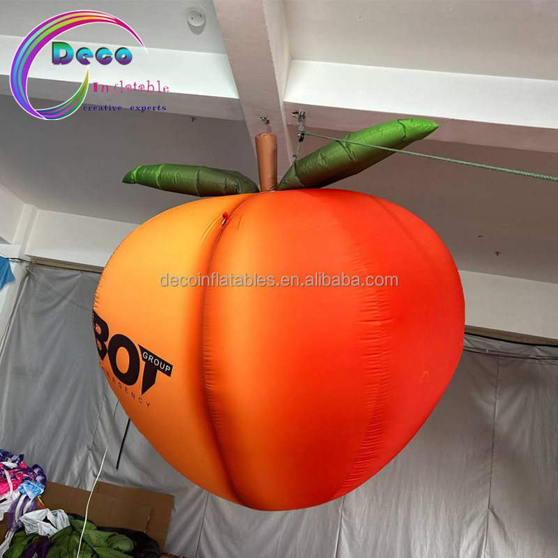 Customized Advertising Inflatable Fruit Model Hanging Inflatable Peach