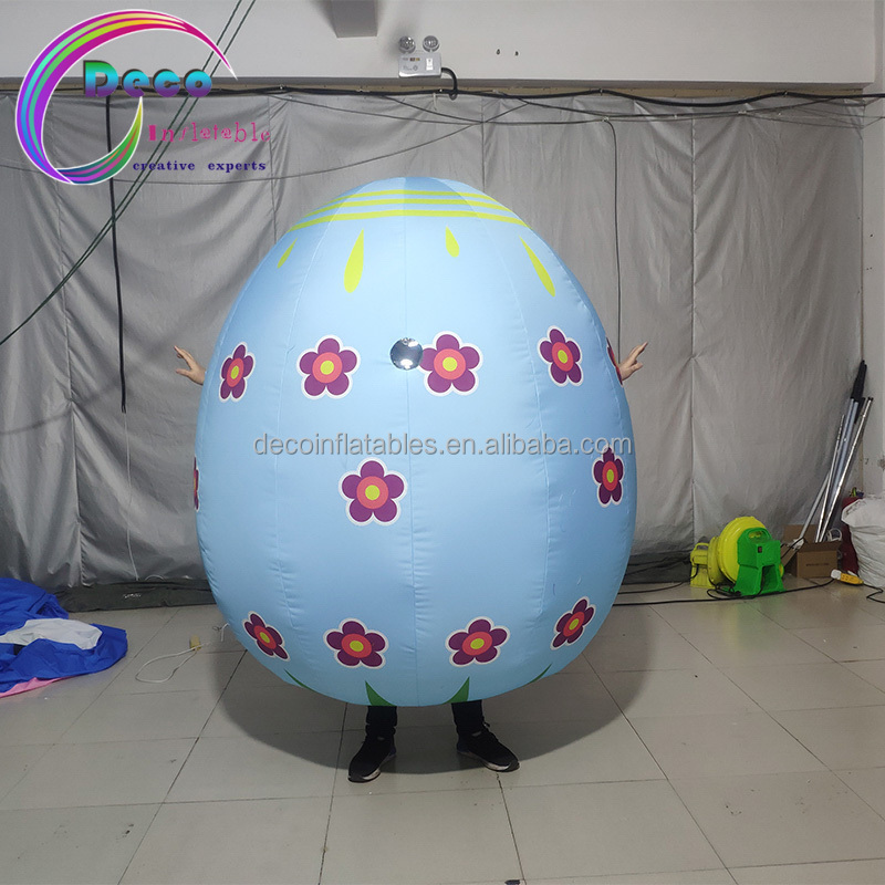 Easter walking parade inflatable eggs costume factory price inflatable egg costume for sale