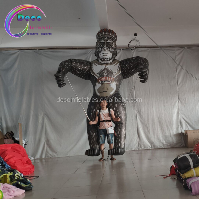 vivid design performance inflatable Gorilla King Kong puppet costume