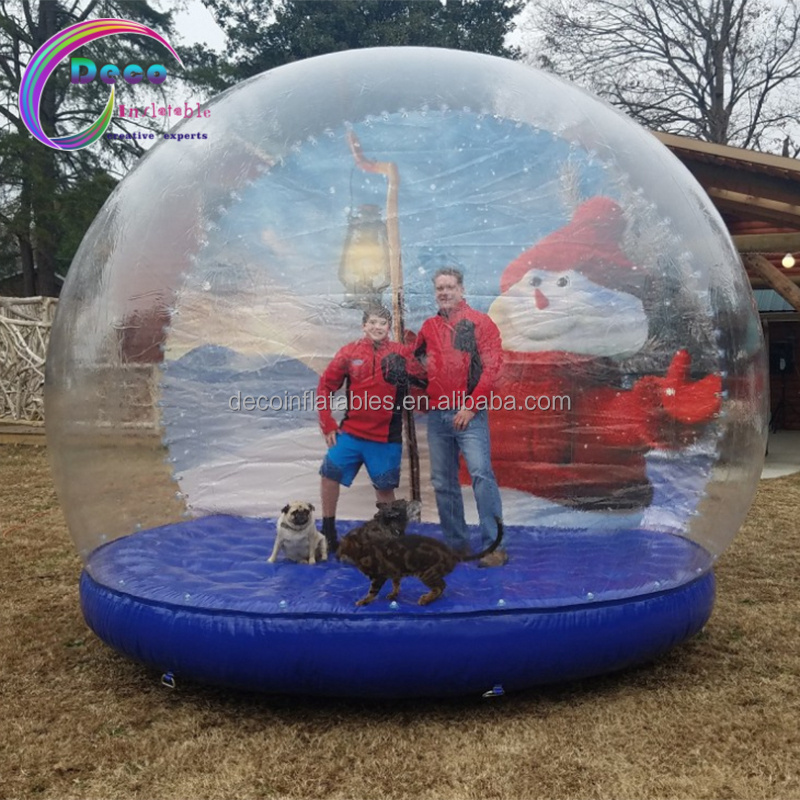 inflatable snow globe display for Christmas event party show photo booth