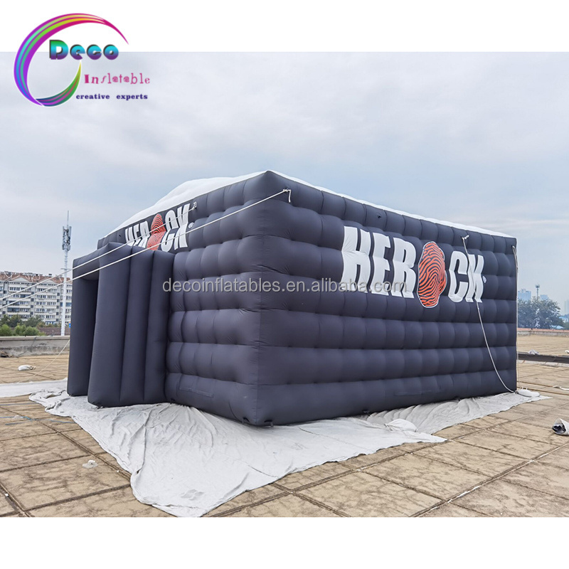 factory price LED inflatable nightclub tent inflatable cube tent blow up night-club tent