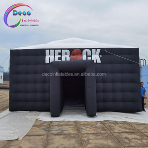 factory price LED inflatable nightclub tent inflatable cube tent blow up night-club tent