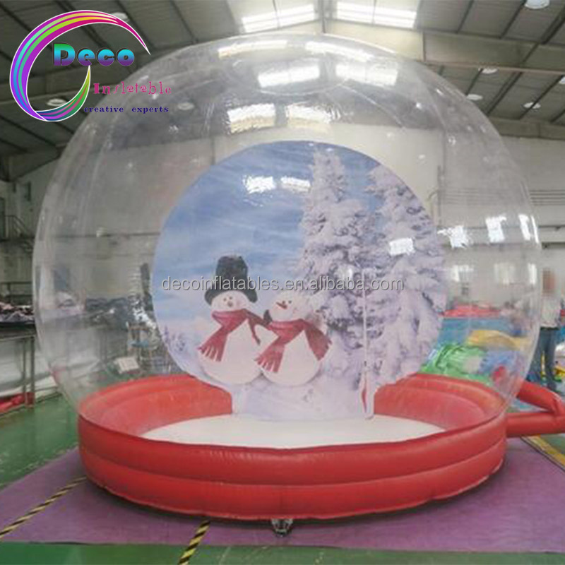 Giant Christmas Air Blown Inflatable Snow Globe For Christmas Snow Globe For Sale OEM Large Snowglobe