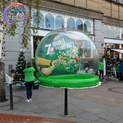 Christmas Outdoor Decorations Giant Snow Globe Bubble Tent