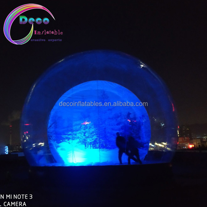 Giant Christmas Air Blown Inflatable Snow Globe For Christmas Snow Globe For Sale OEM Large Snowglobe