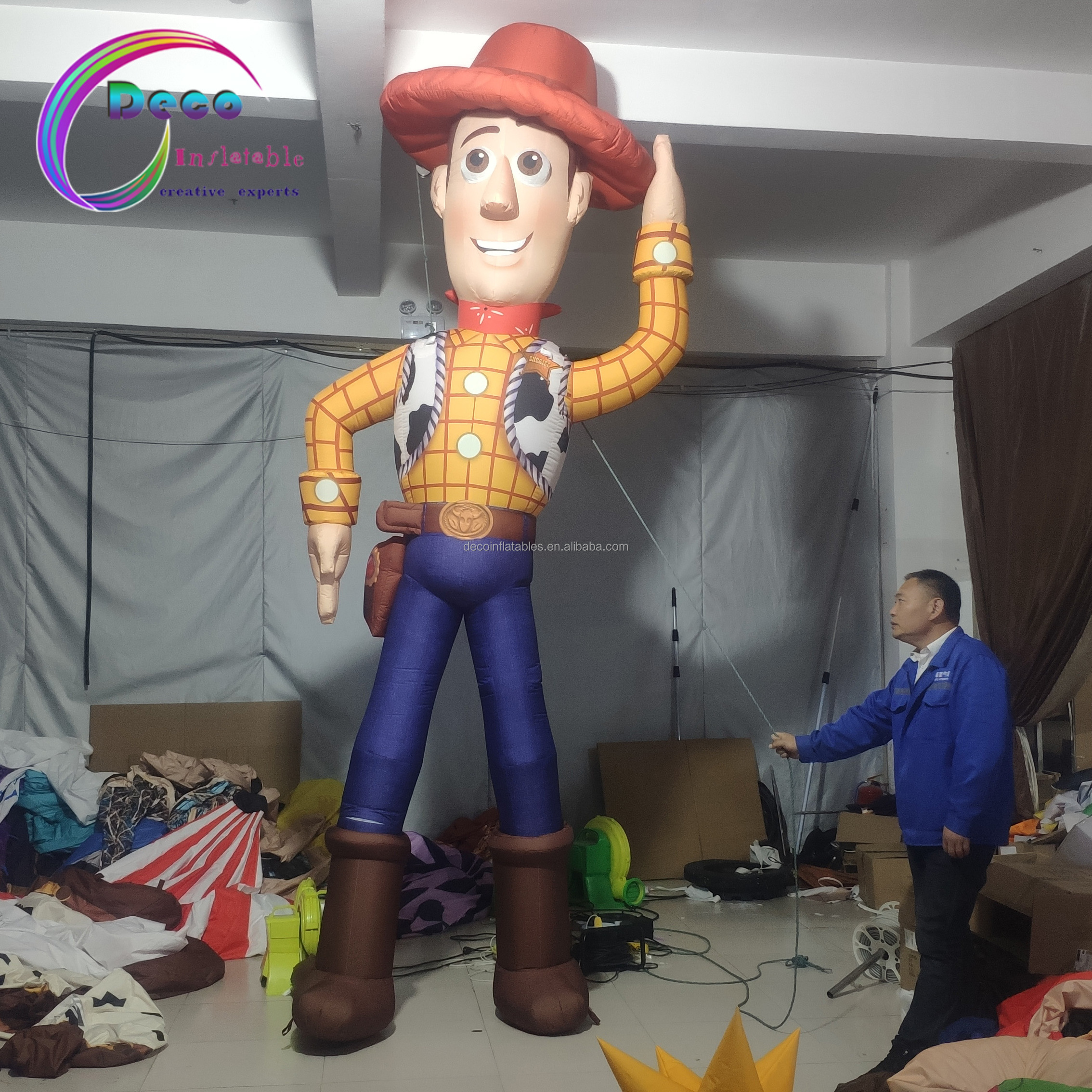 High Quality Inflatable Boy Inflatable Cartoon Charater Model Inflatable Cowboy