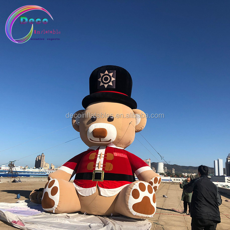 Soft plush material Giant inflatable cartoon teddy bear