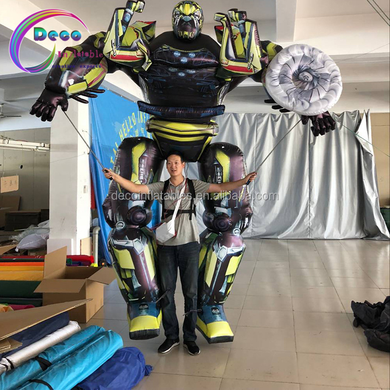 Customized inflatable giant inflatable walking robot model costume for inflatables advertising