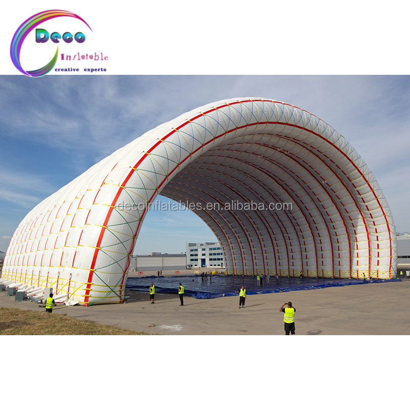 custom inflatable aircraft hangar tent