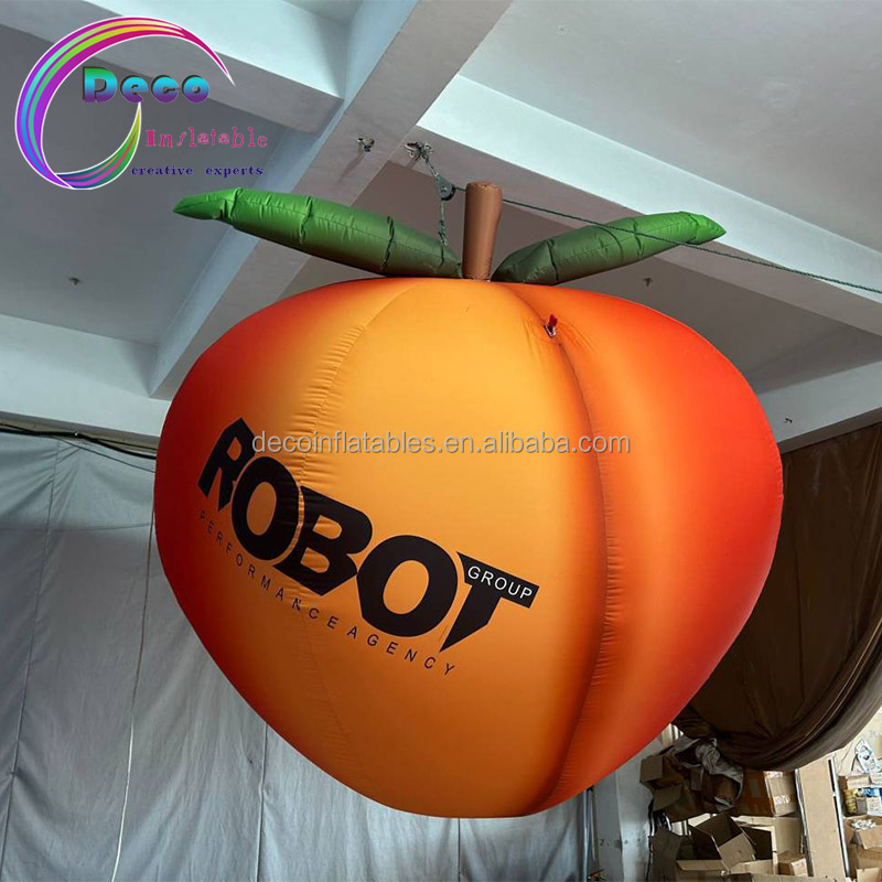 Customized Advertising Inflatable Fruit Model Hanging Inflatable Peach