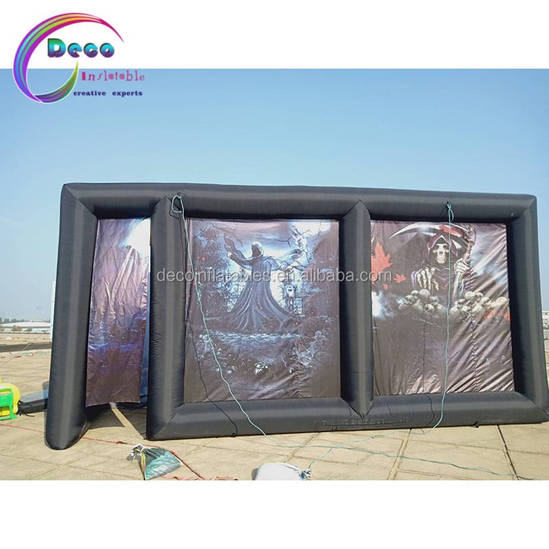 Customized Halloween Zombie design inflatable haunted house maze for sale