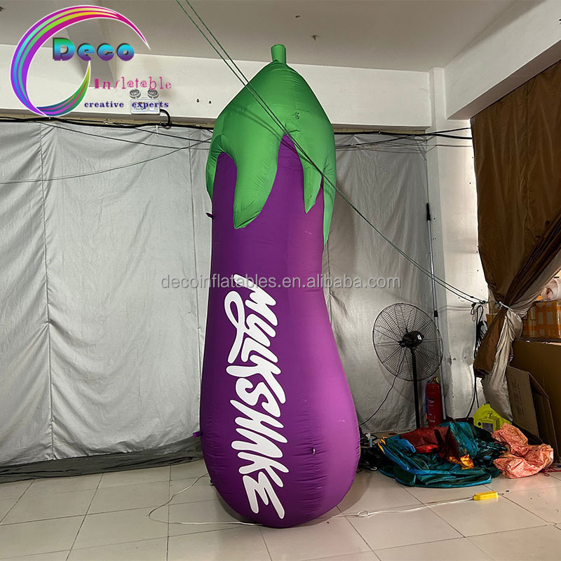 Custom Advertising Campaign Decoration Inflatable Fruit Vegetables Inflatable Eggplant