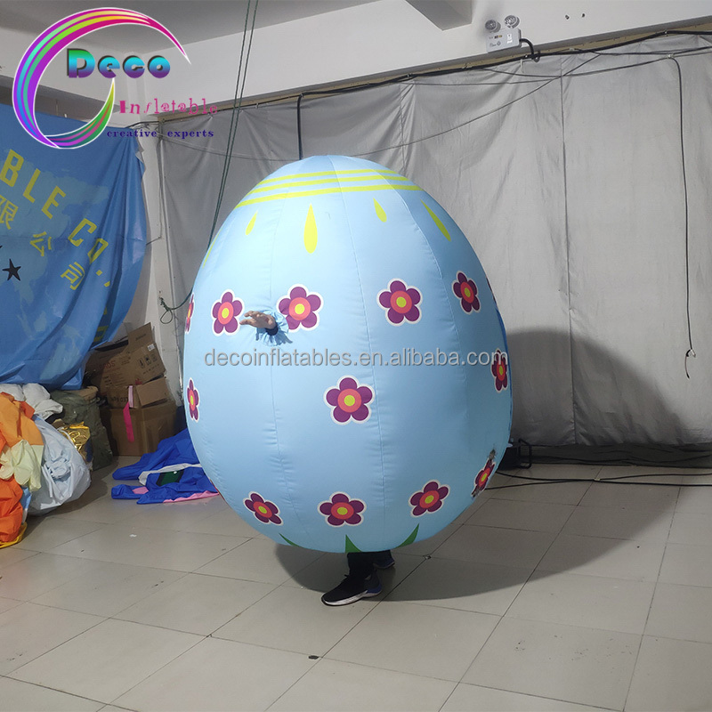 Easter walking parade inflatable eggs costume factory price inflatable egg costume for sale