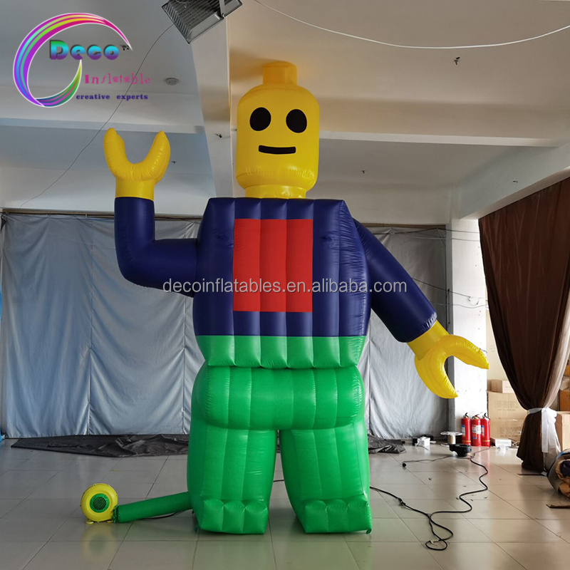 customized inflatable lego man decoration inflatable cartoon mascot